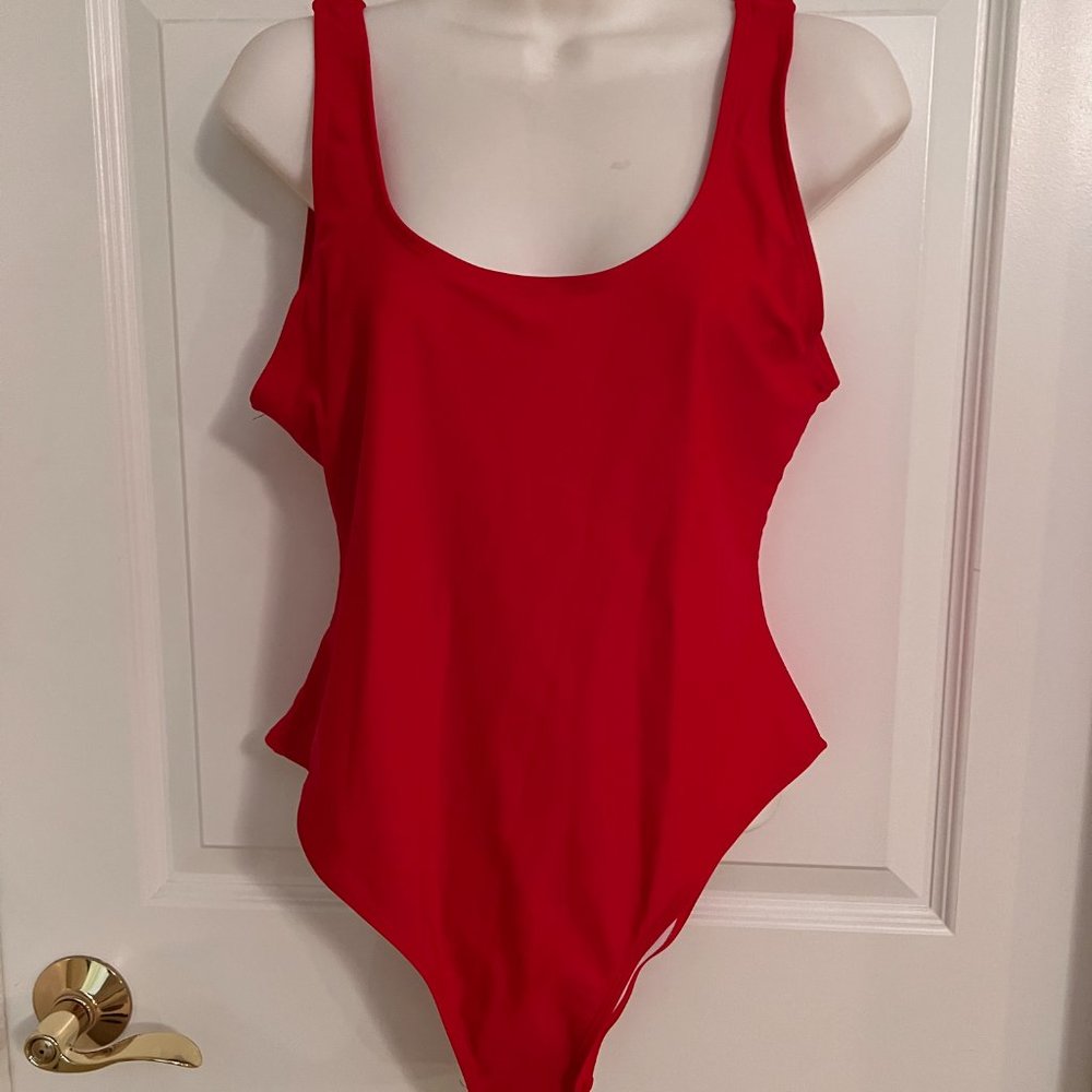 Red Shekini one piece swimsuit NWT